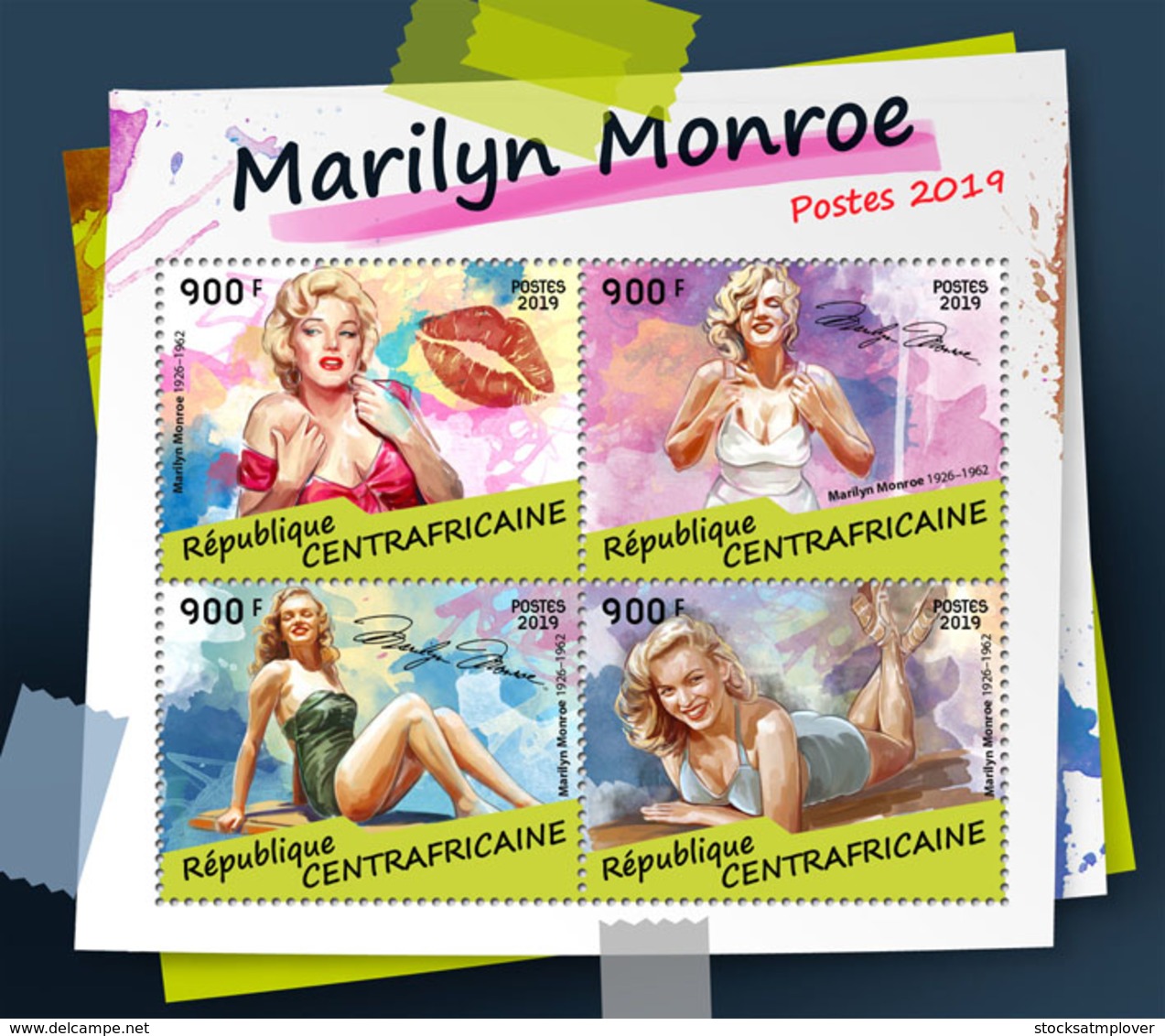Central Africa 2019  Marilyn Monroe S01903 - Central African Republic