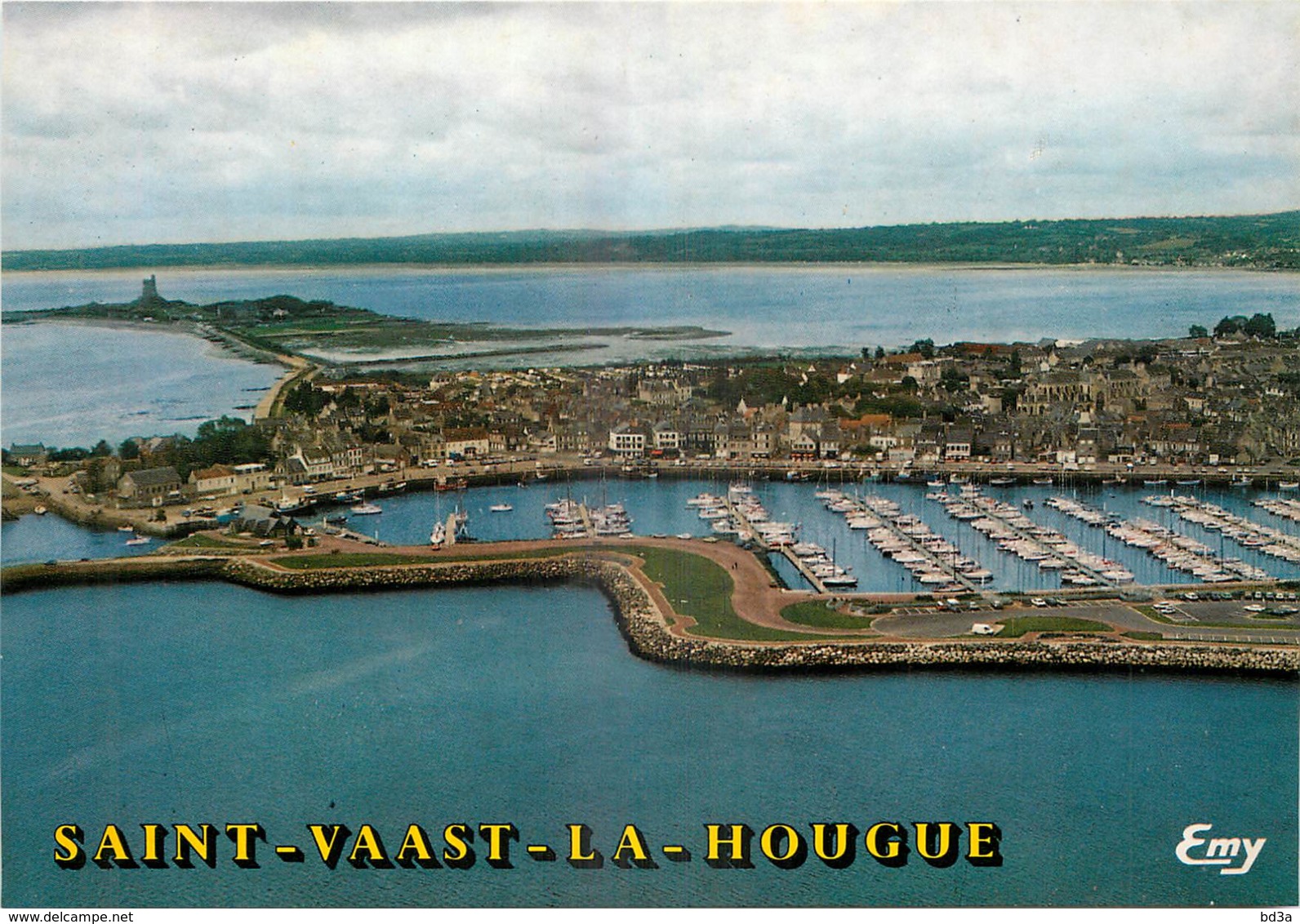 50 - SAINT VAAST LA HOUGUE -  VUE GENERALE AERIENNE - Saint Vaast La Hougue
