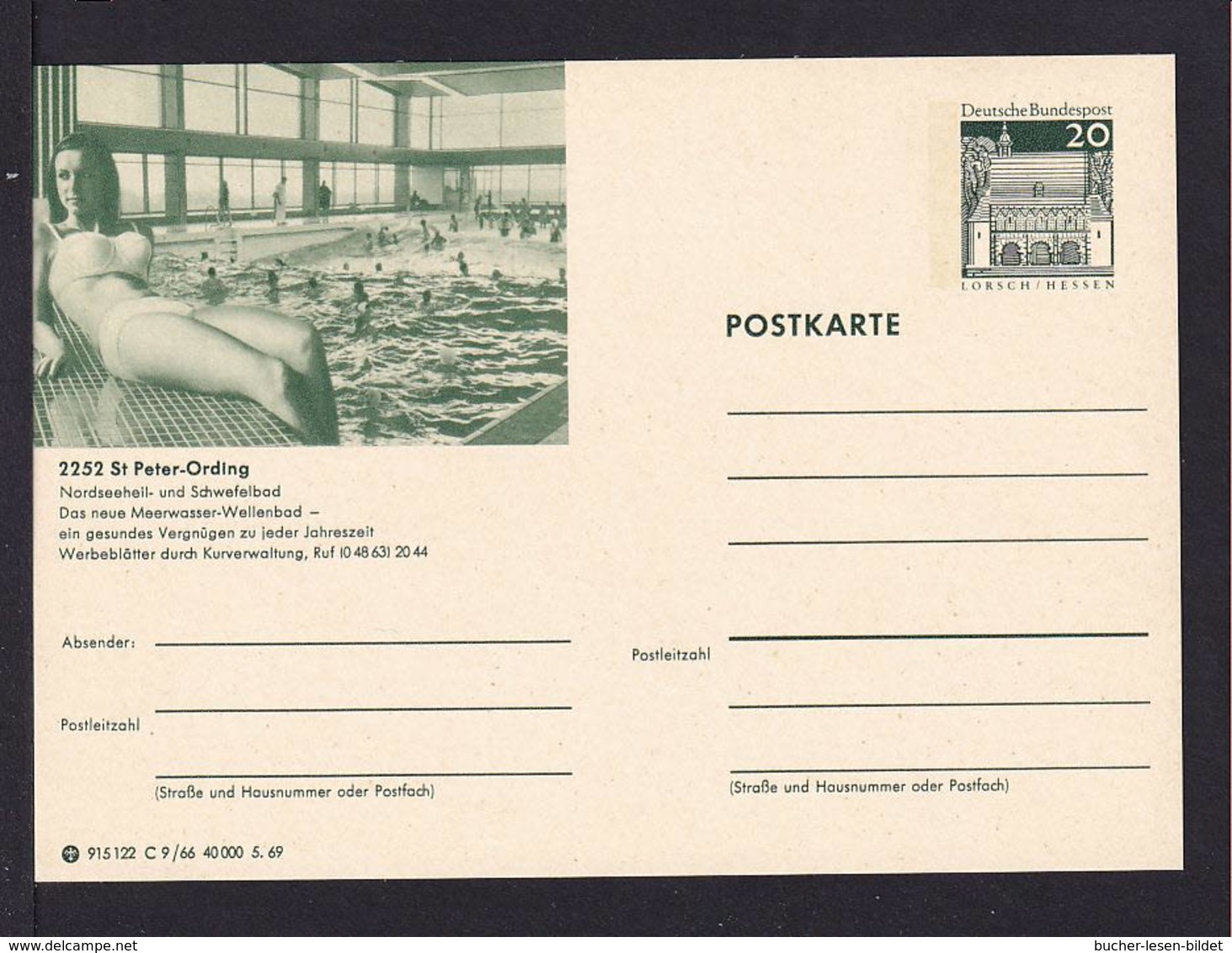 Bund P 99  C9/66  St. Peter-Ording  Ungebraucht - Cartes Postales Illustrées - Neuves