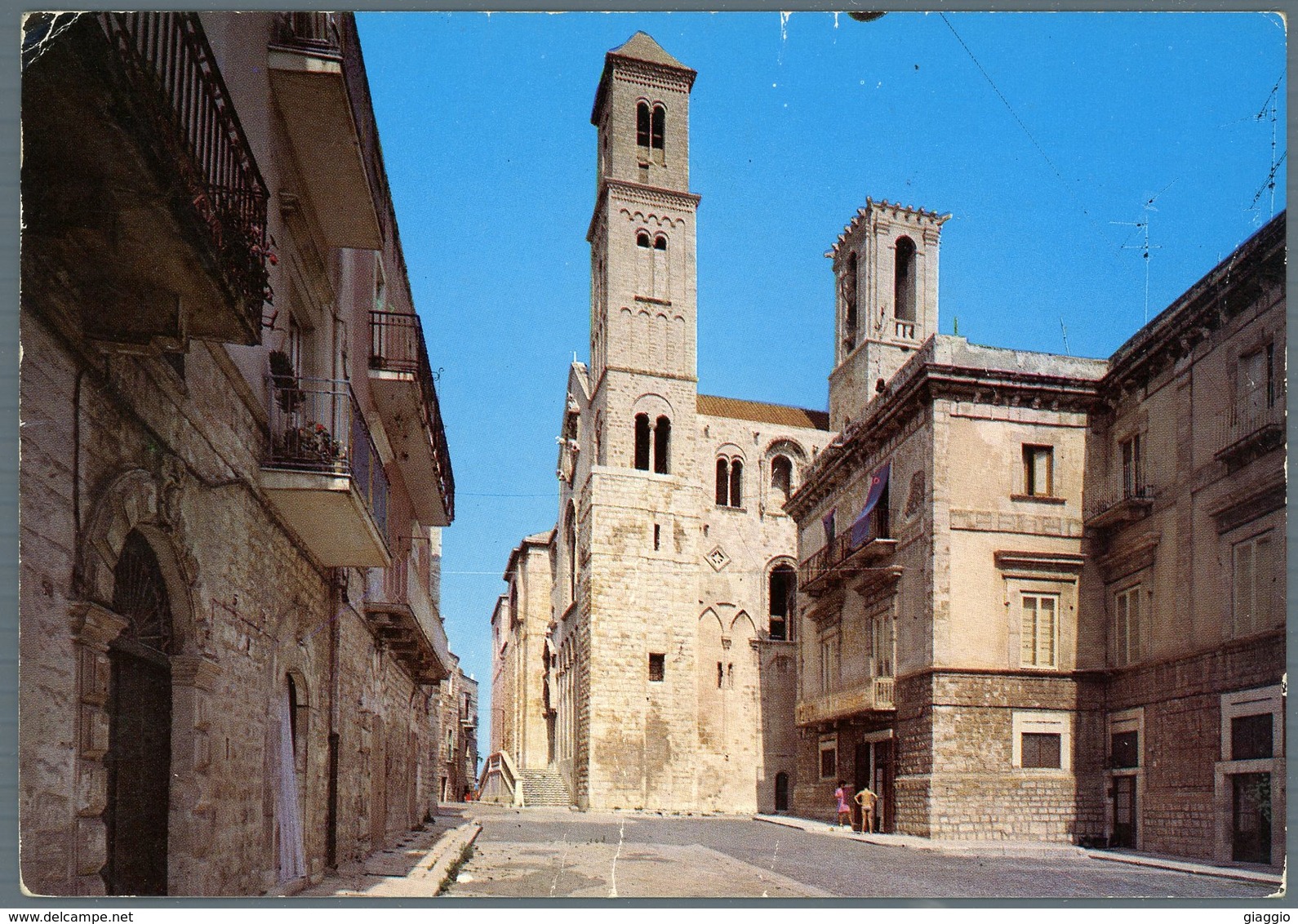°°° Cartolina N. 66 Giovinazzo La Cattedrale Scarabocchiata °°° - Bari