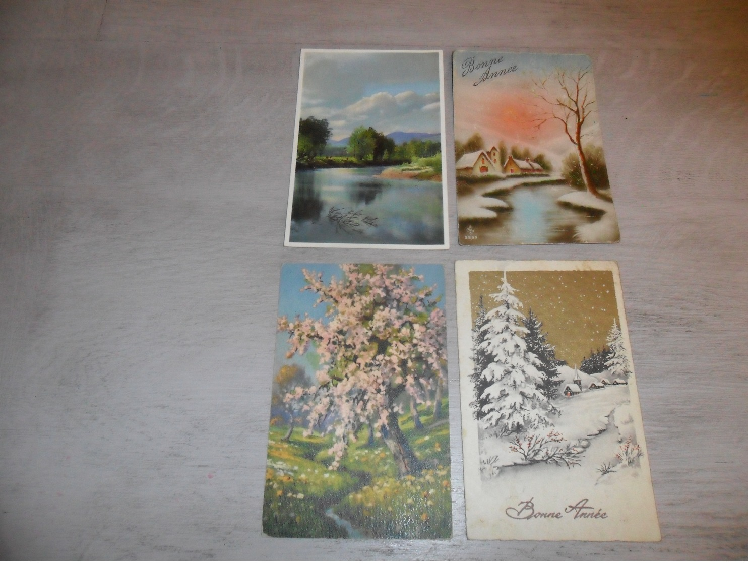 Beau lot de 60 cartes postales de fantaisie paysages paysage Mooi lot van 60 postkaarten fantasie landschappen landschap