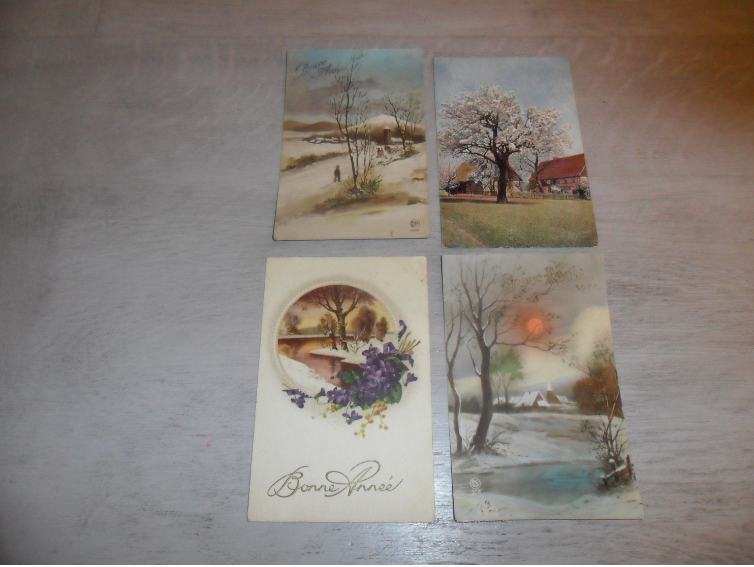 Beau lot de 60 cartes postales de fantaisie paysages paysage Mooi lot van 60 postkaarten fantasie landschappen landschap