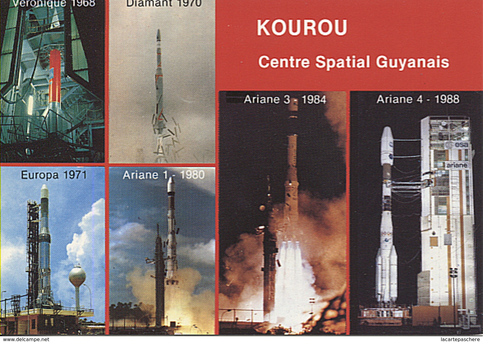 X116626 GUYANE FRANCAISE KOUROU CSG VINGT ANS DE LANCEMENTS FUSEES FUSEE ESPACE - Other & Unclassified