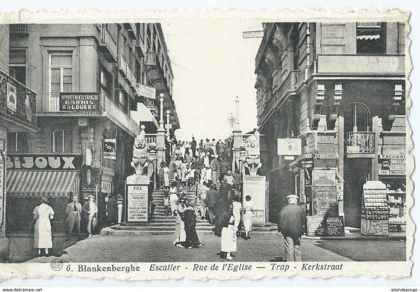 Blankenberge - Blankenberghe - Escalier - Rue De L'Eglise - Trap - Kerkstraat - Albert No 6 - 1947 - Blankenberge