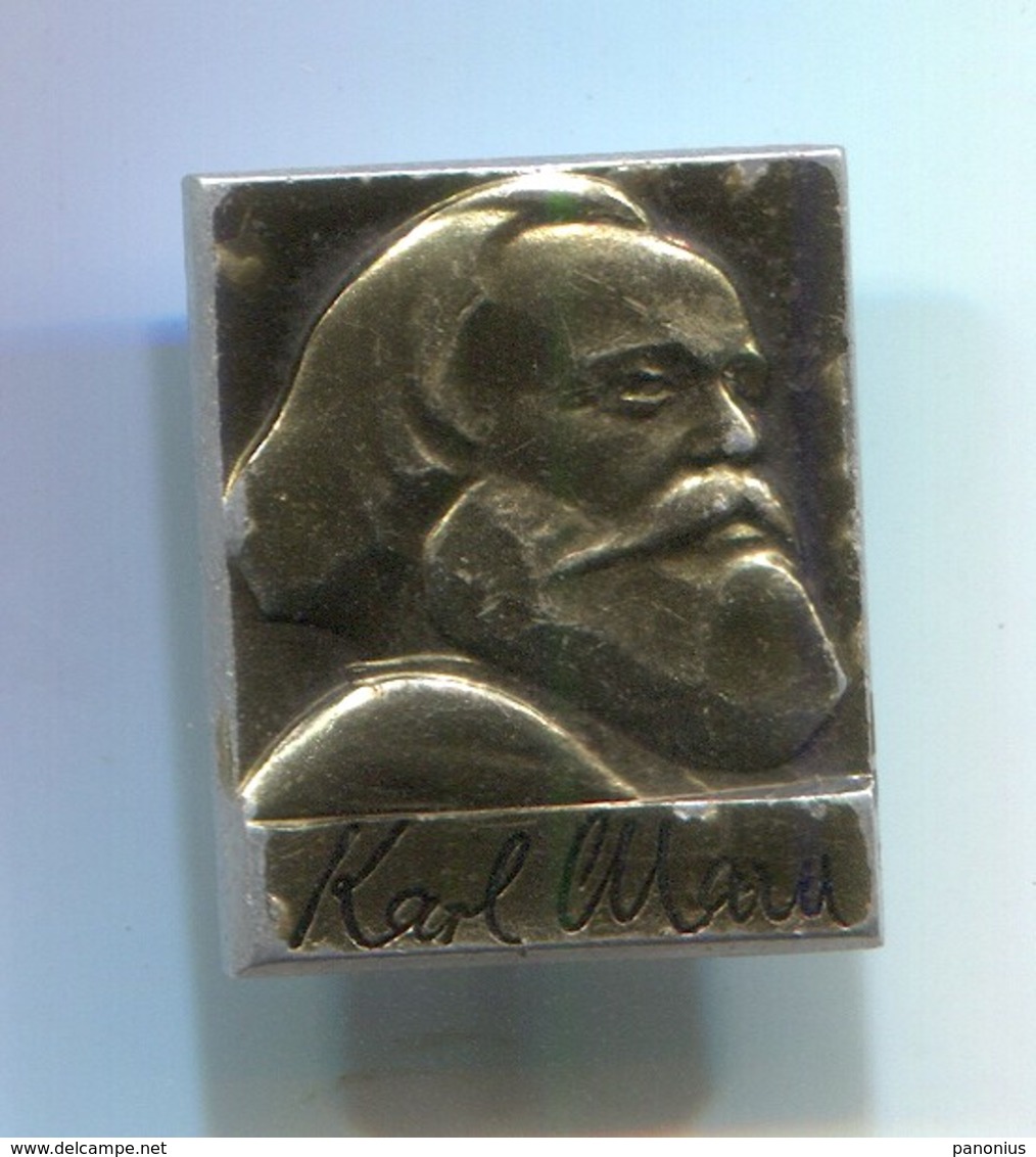 Karl Marx - Communist Leader, Vintage Pin, Badge, Abzeichen - Personajes Célebres