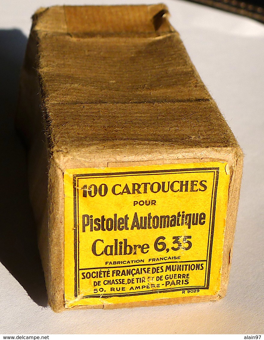 TROUSSE VIDE DE 100 CARTOUCHES 6,35 MM SFM . - Armes Neutralisées