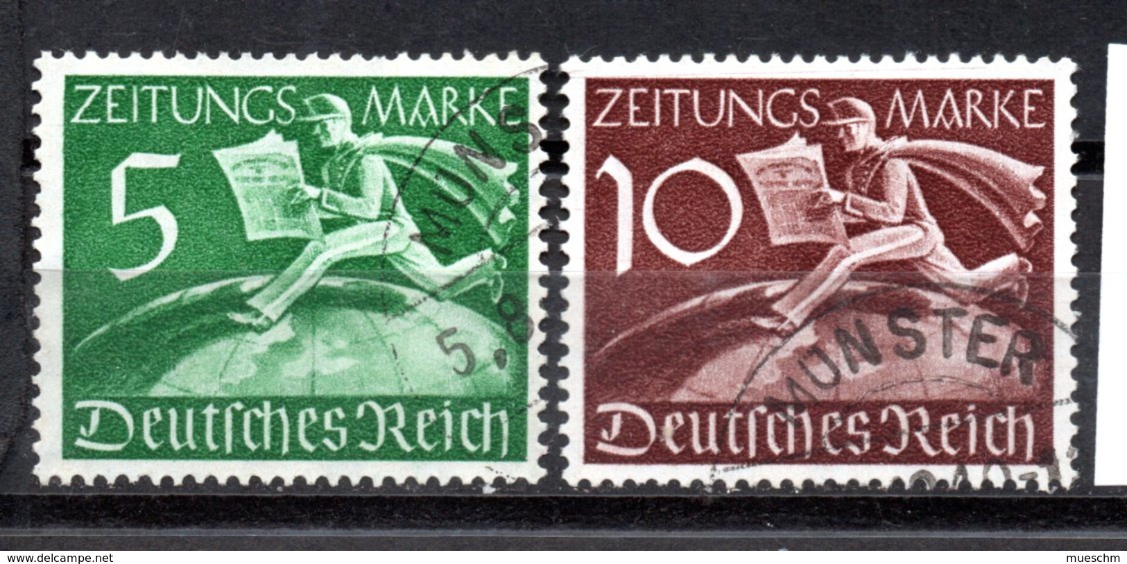 Deutschland, 1939, Satz  Zeitungsmarken, MiNr.Z738+Z739, Gestempelt (16580E) - Gebraucht
