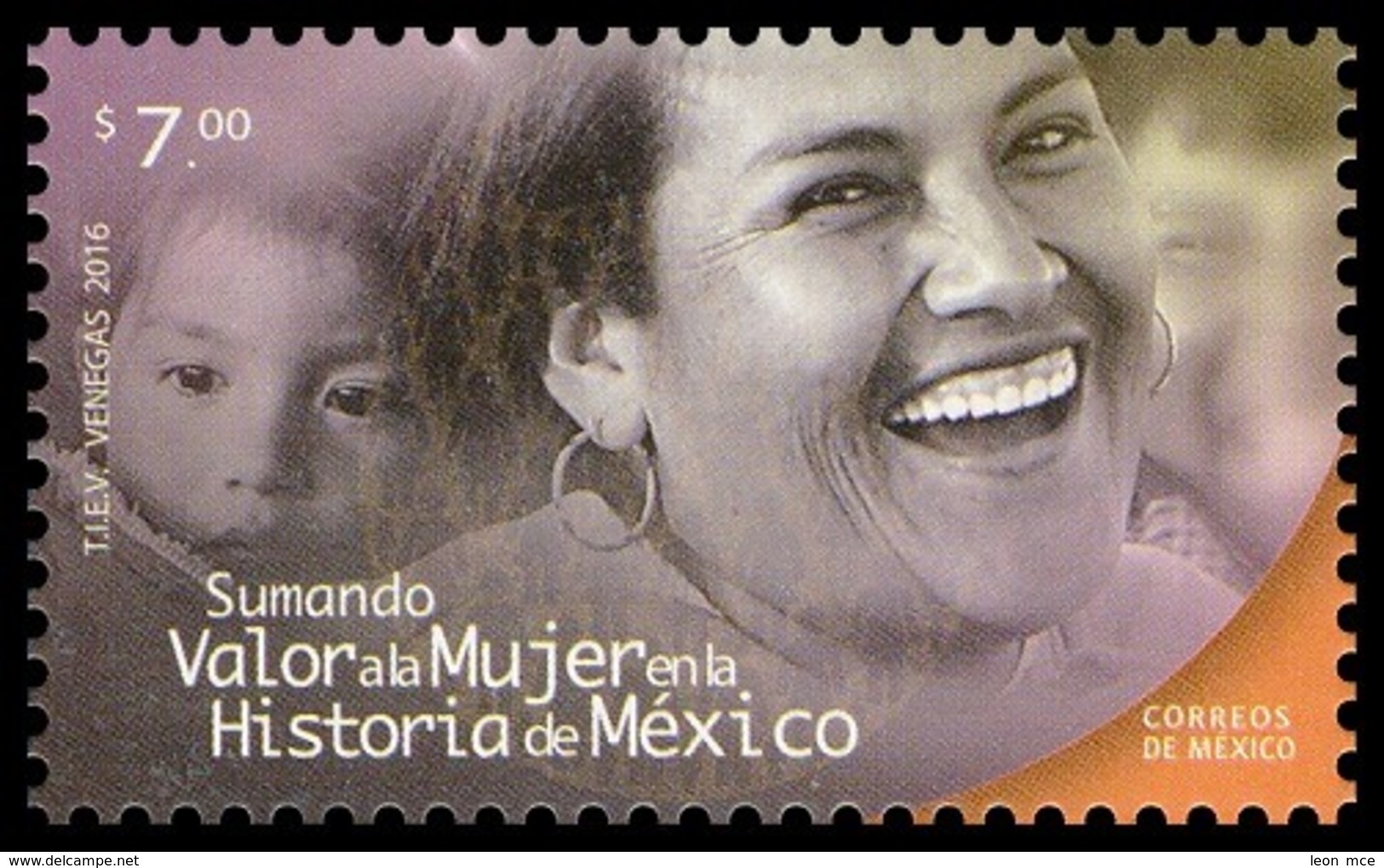 2016 Valor A La Mujer En La Historia De México MNH Women Value In The History Of Mexico - Messico