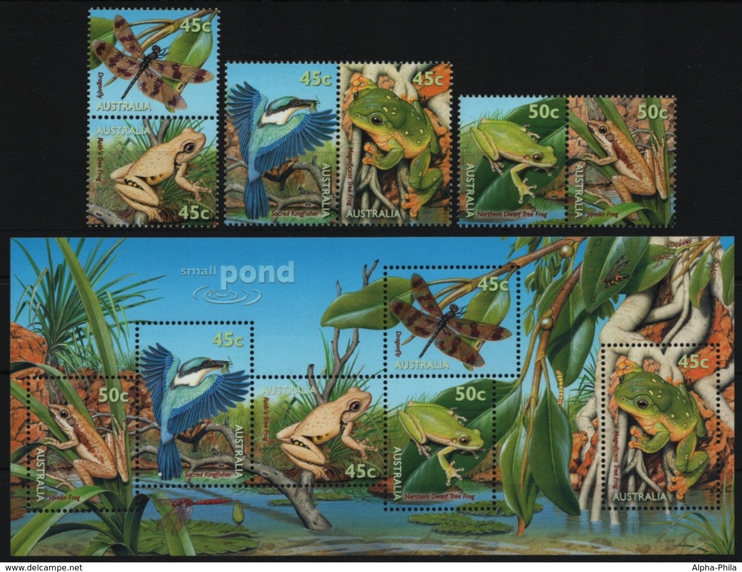 Australien 1999 - Mi-Nr. 1855-1860 IA & Block 34 ** - MNH - Wildtiere (II) - Ungebraucht