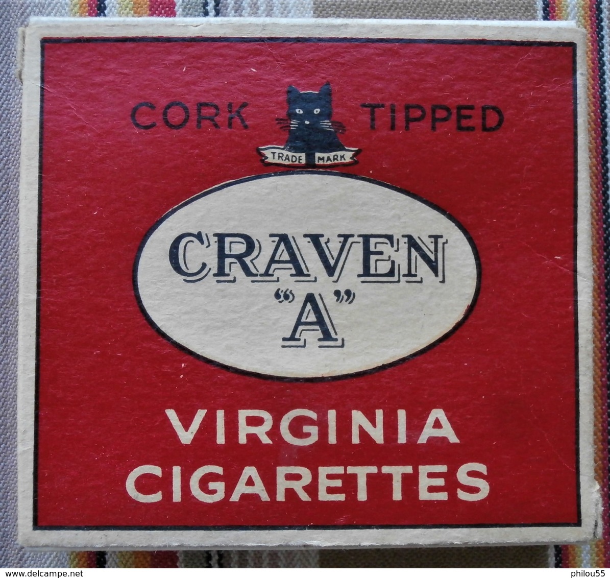 COLLECTION  Paquet Vide De CRAVEN A  N.A.A.F.I. STORES FOR H.M. FORCES WW2 Britannique - Etuis à Cigarettes Vides