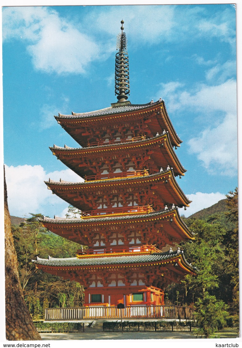 Five-stored Buddhist Pagoda, At Daigoji Temple -  (Kyoto, Nippon/Japan) - Kyoto