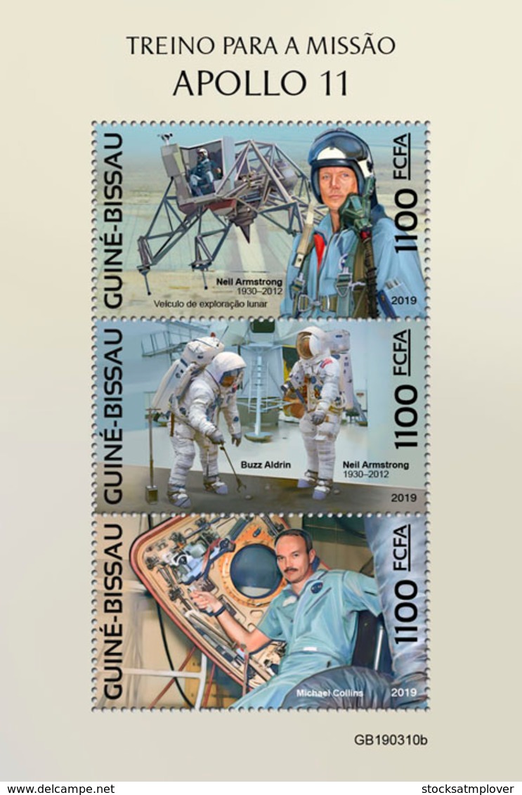 Guinea Bissau   2019   Apollo 11 Mission, Space   S201903 - Guinea-Bissau