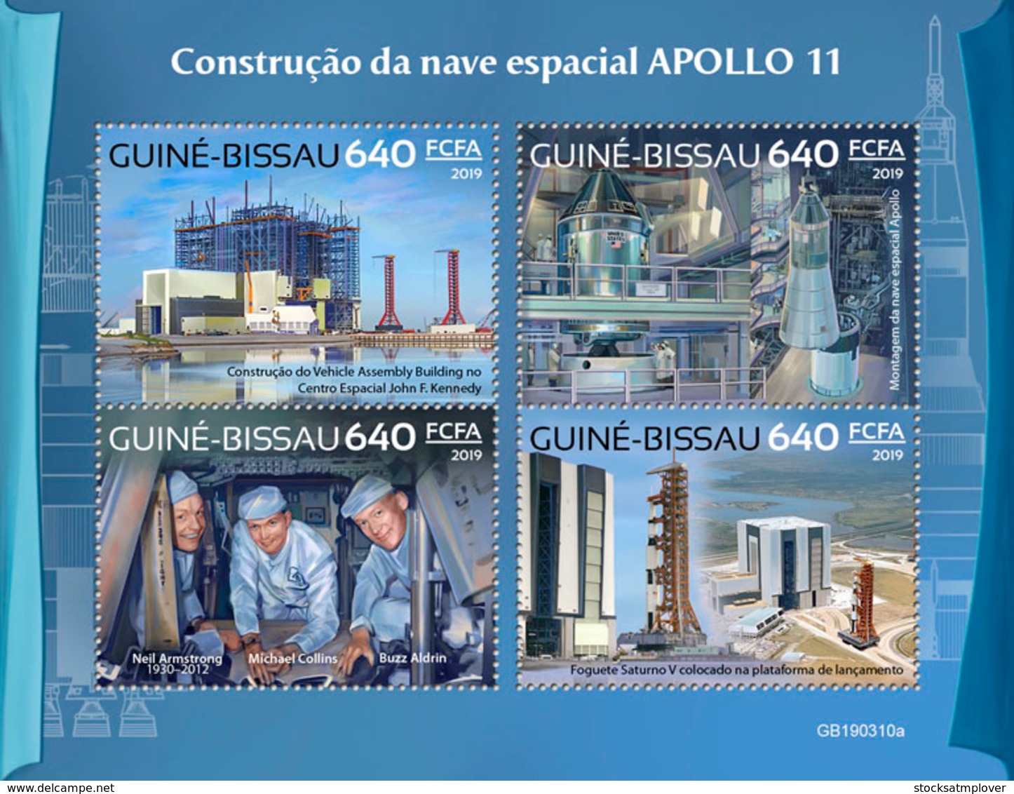 Guinea Bissau   2019   Apollo 11 Mission, Space   S201903 - Guinea-Bissau