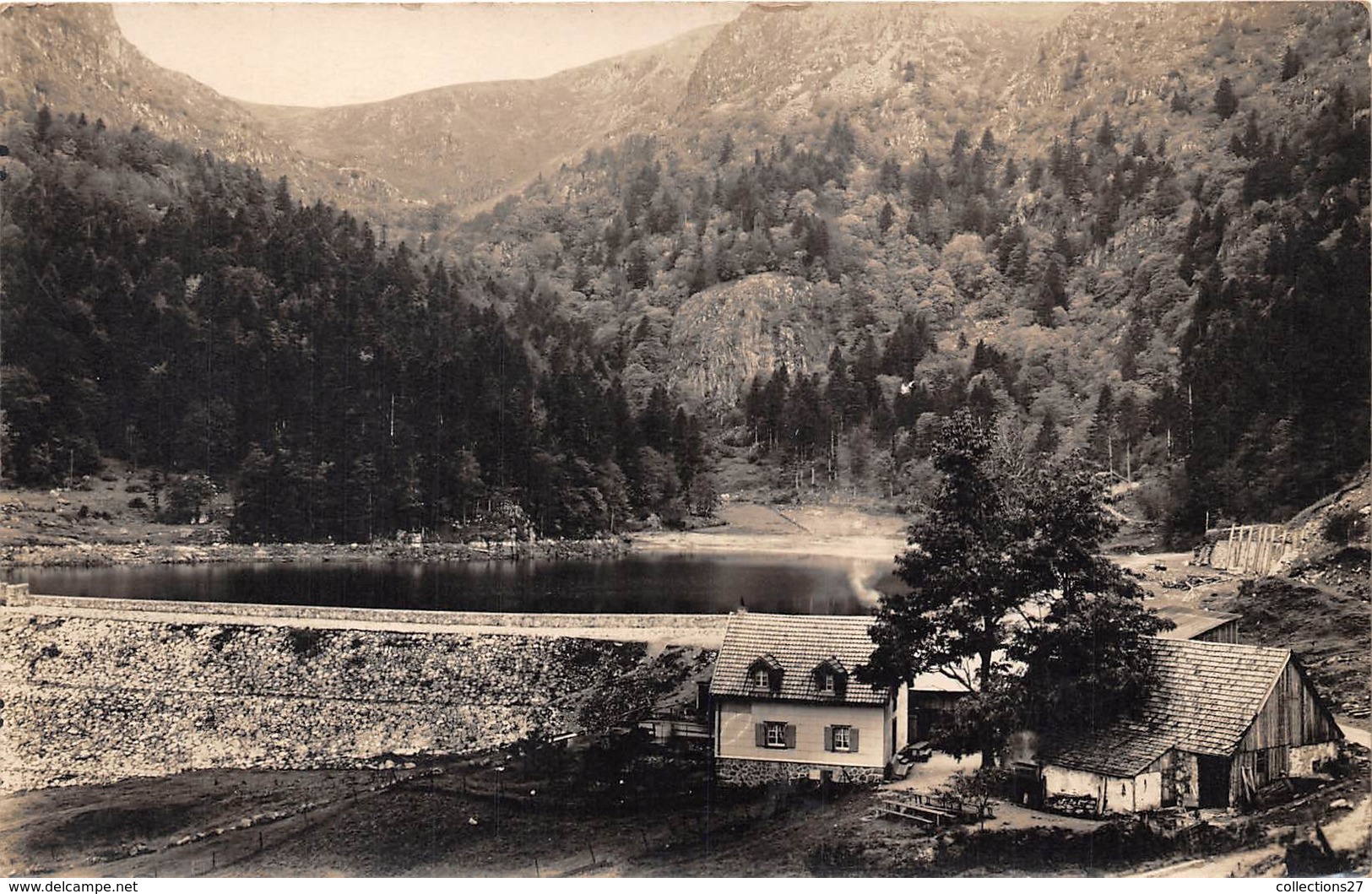 68-MUNSTER- LA VALLEE DE MUNSTER-CARTE-PHOTO-  LAC DU SCHISSROTHRIED - Munster