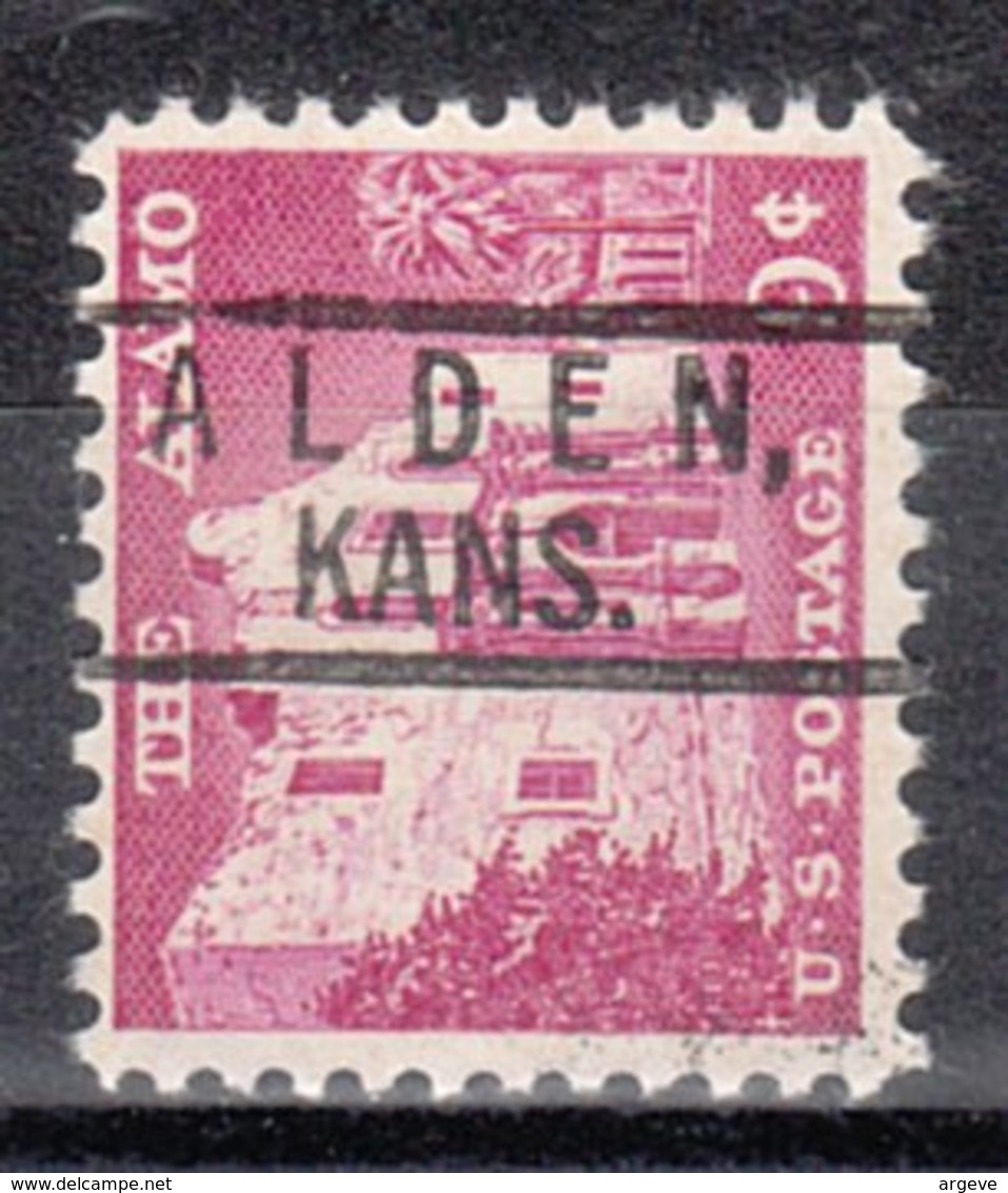 USA Precancel Vorausentwertung Preo, Locals Kansas, Alden 801 - Vorausentwertungen