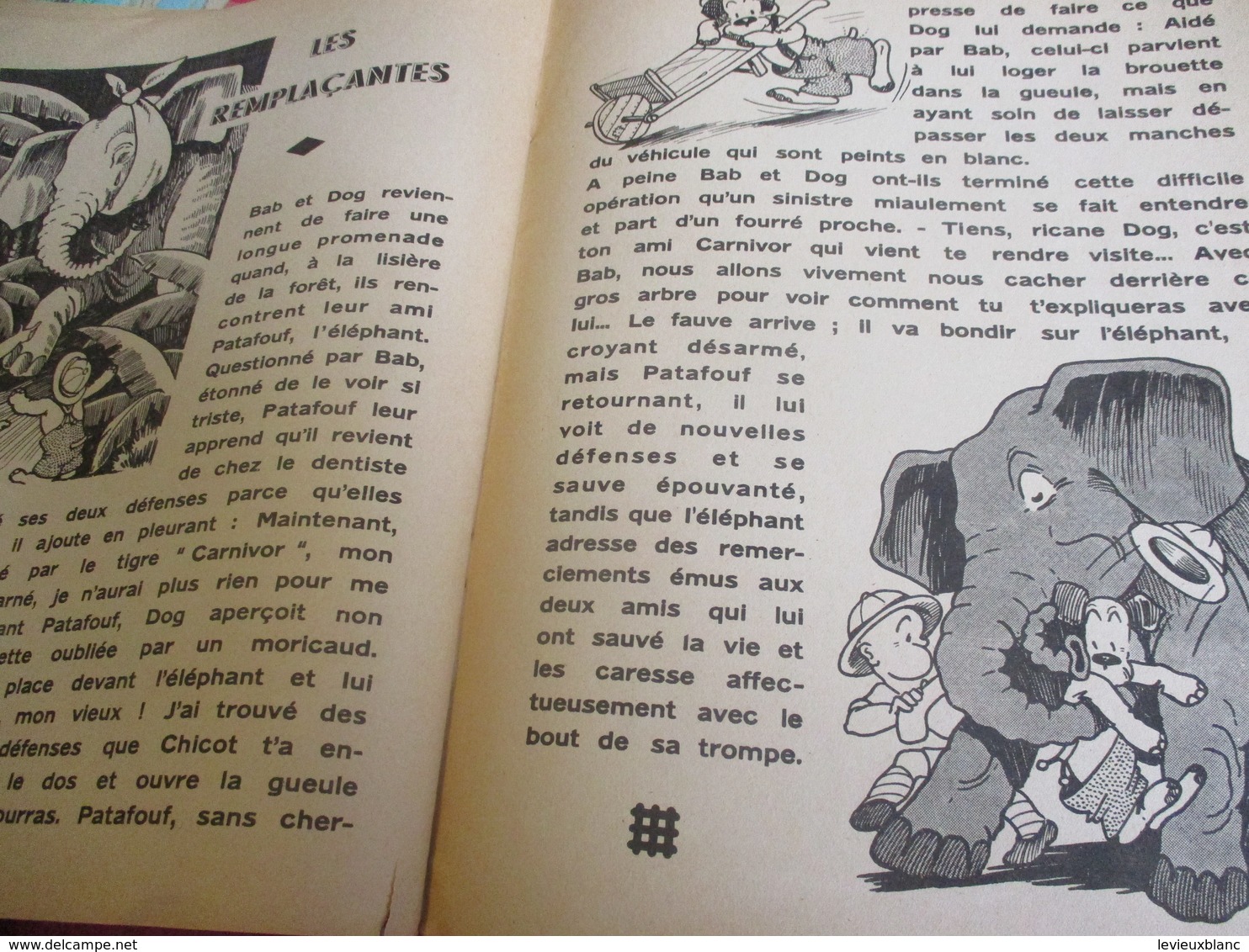 Livre dessinné pour enfant/Jo VALLE et LUC-DEJE/Paris/BAB et DOG /chasse aux papillons - La Momie,etc/Vers 1946    BD161