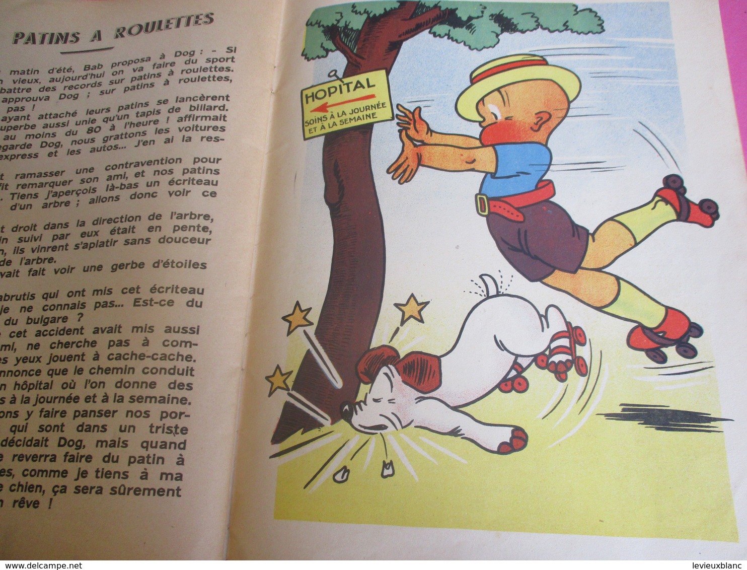 Livre dessinné pour enfant/Jo VALLE et LUC-DEJE/Paris/BAB et DOG /chasse aux papillons - La Momie,etc/Vers 1946    BD161