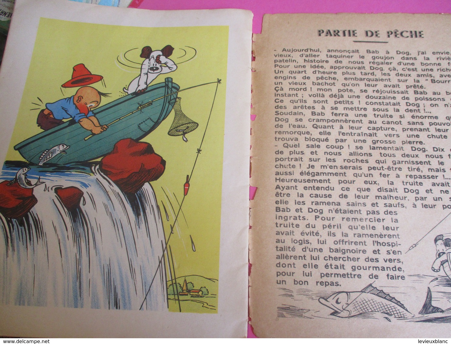 Livre dessinné pour enfant/Jo VALLE et LUC-DEJE/Paris/BAB et DOG /chasse aux papillons - La Momie,etc/Vers 1946    BD161
