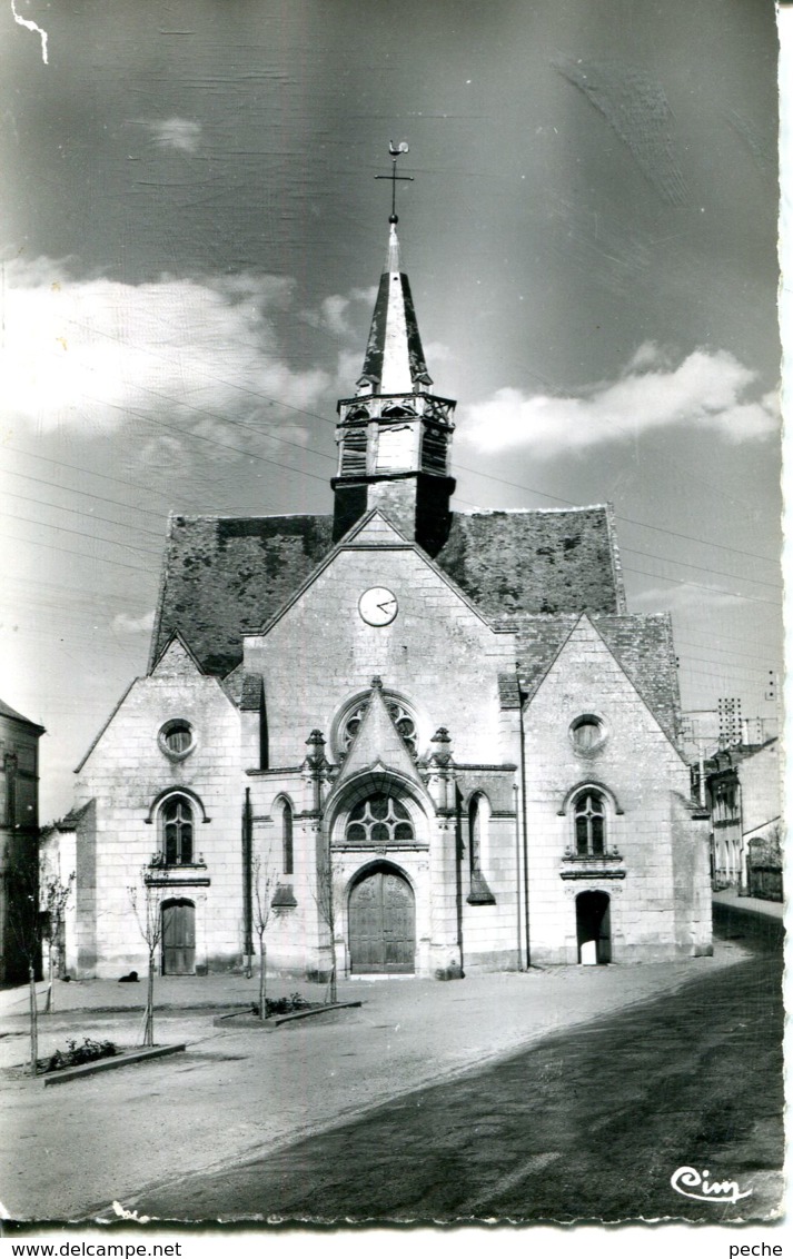 N°73972 -cpsm La Chapelle Sur Louire -l'égise- - Altri & Non Classificati