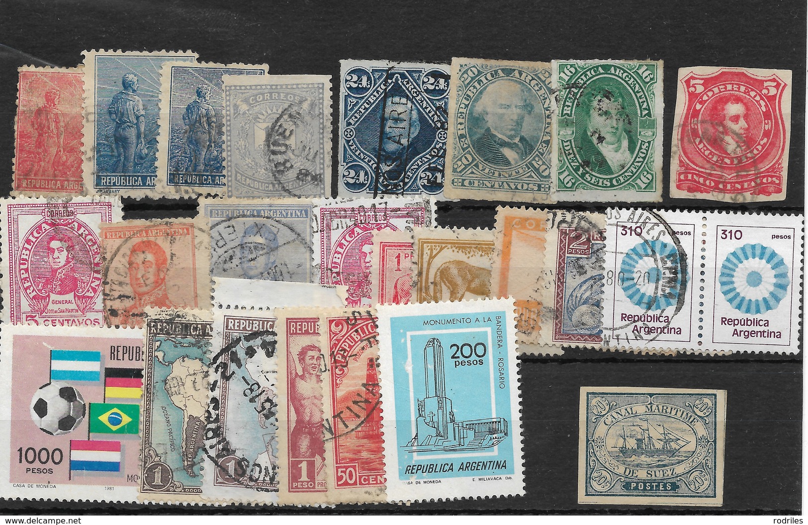 Argentina. Conjunto De 24 Sellos De Diferentes épocas - Used Stamps