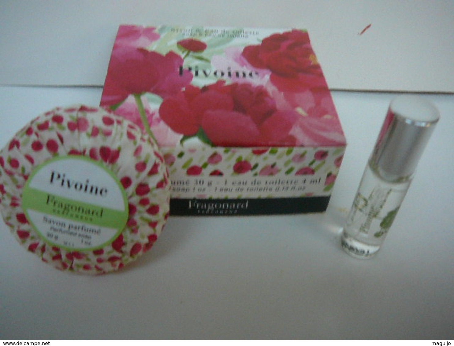 FRAGONARD: " PIVOINE"  MINI EDT  4  ML + MINI SAVON 30 Gr  LIRE ET VOIR!! - Miniatures Femmes (avec Boite)