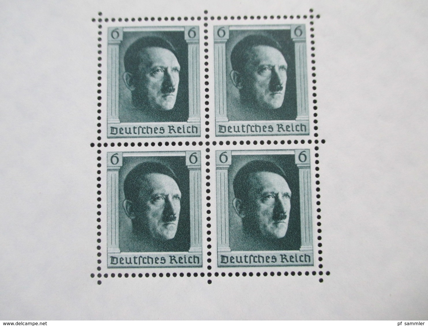 3. Reich Block 6 - 11 Hitler, Olympia Blockpaar und München Riem mit Aufdruck. Sonderstempel. Katalogwert 454€