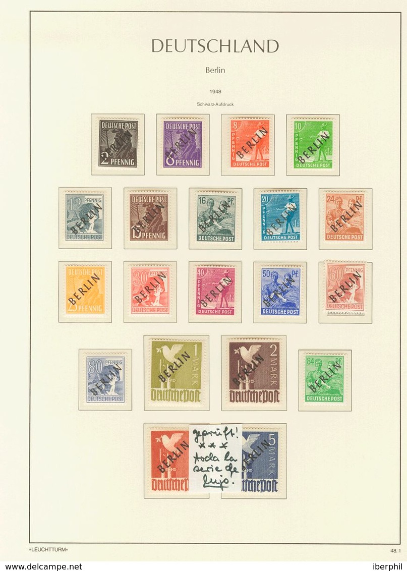 Lots And Collections. **. (1948ca). Complete Set Of Germany Berlin Between 1948 And 1990 Mint Never, Very Good Quality I - Autres & Non Classés