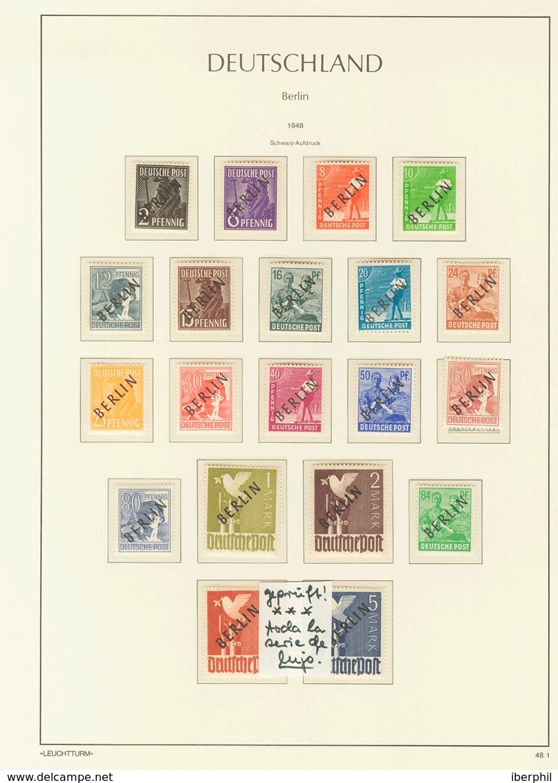 Lots And Collections. **. (1948ca). Complete Set Of Germany Berlin Between 1948 And 1990 Mint Never, Very Good Quality I - Otros & Sin Clasificación