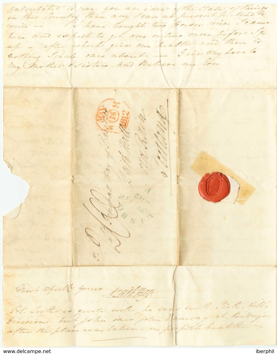 France. COVER. 1812. (May 2nd). LISBON To SCOTLAND (letter From Officer Andrew Leith Hay, Field Aide Of His Uncle Genera - Sonstige & Ohne Zuordnung