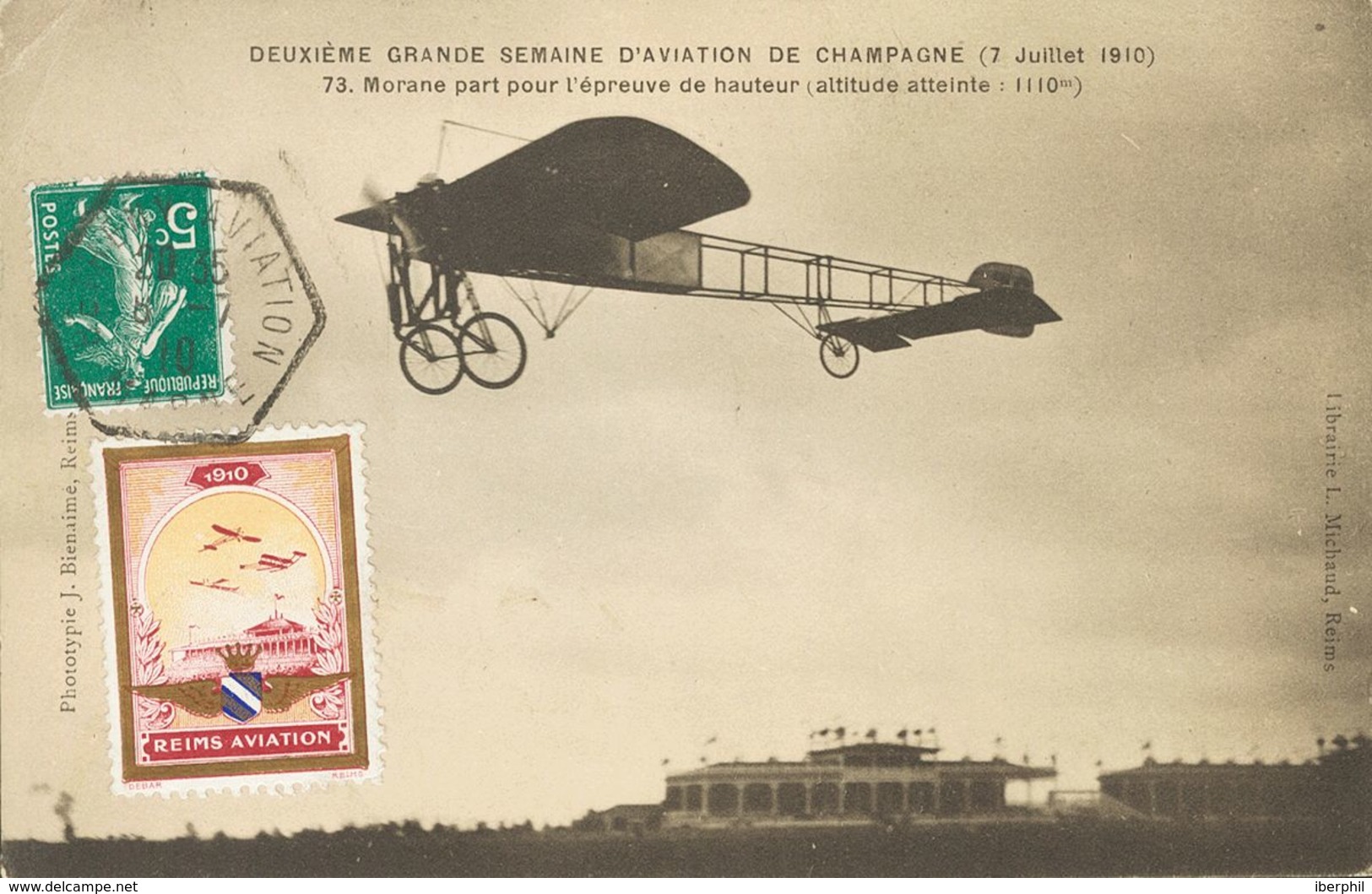 France, Airmail. COVERYv . 1911. Set Of Five Illustrated Pioneers Of Aviation Postcards, Two With PARIS-MADRID IN AEROPL - Sonstige & Ohne Zuordnung