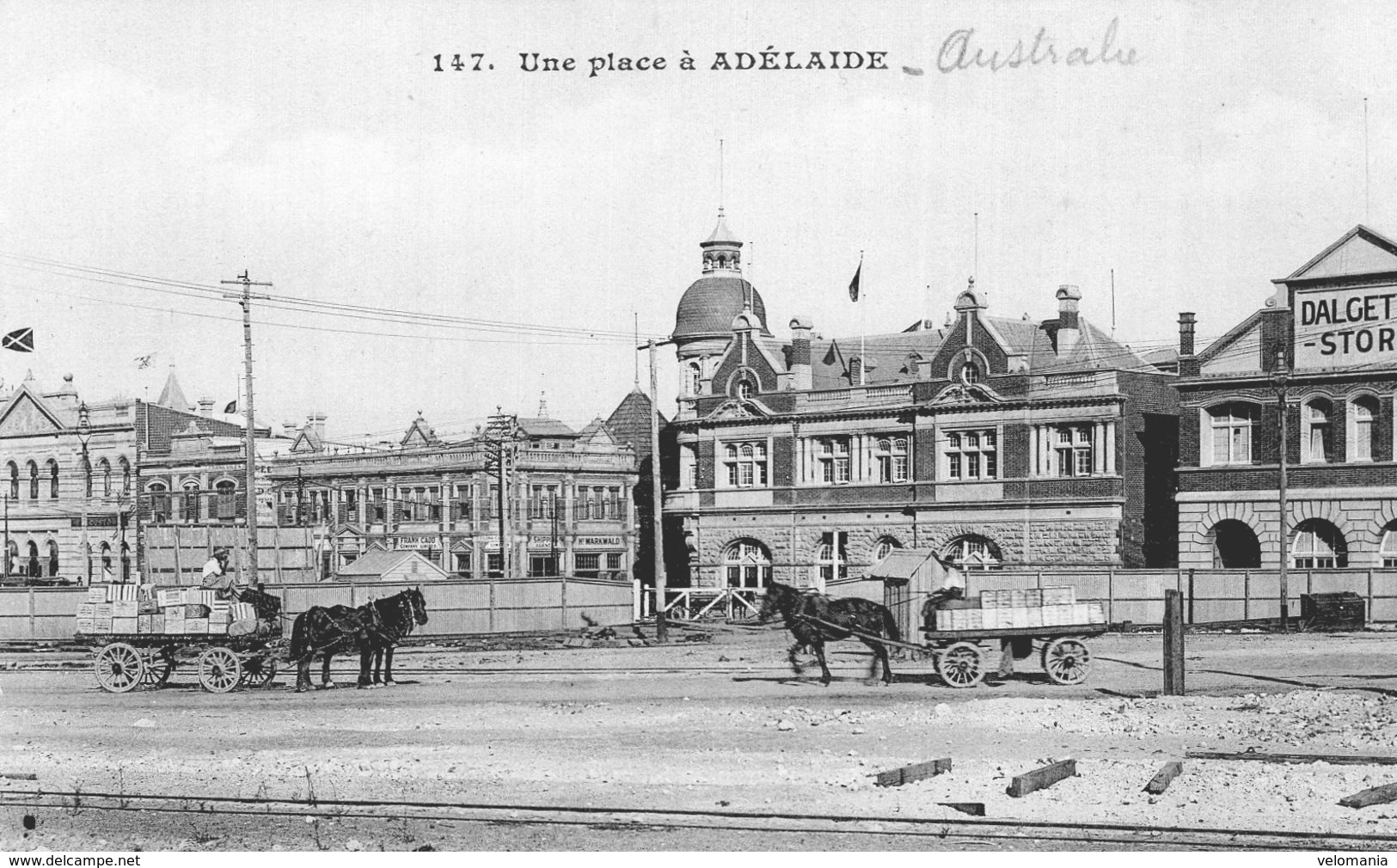 S2313 Cpa Australie - Une Place à Adélaide - Altri & Non Classificati