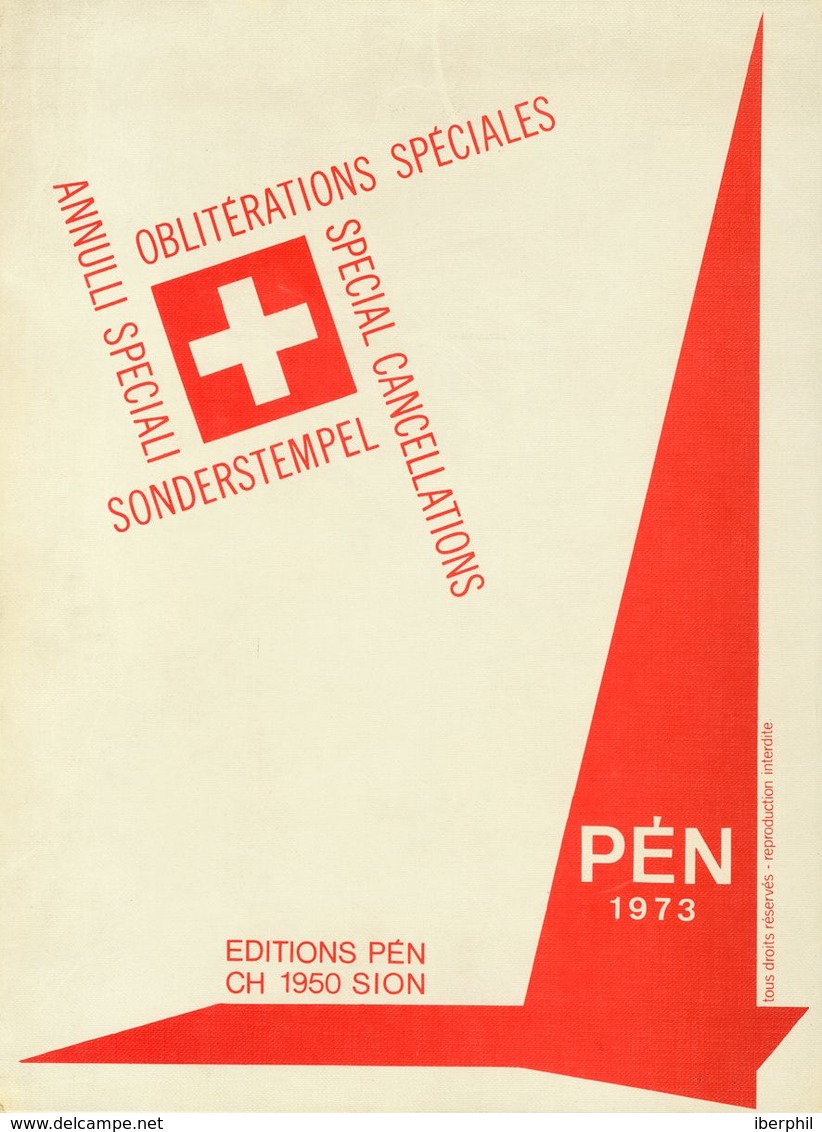 Switzerland, Bibliography. (1966ca). Two Catalogs Of Special Swiss Postmarks LISTE DES EMPREINTES DE MACHINES A TIMBRER  - Autres & Non Classés