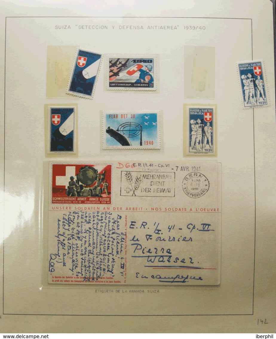 Switzerland. COVER. (1939ca). Interesting Set Of Military Mail Of Switzerland With Several Vignettes And Letters, Some T - Sonstige & Ohne Zuordnung