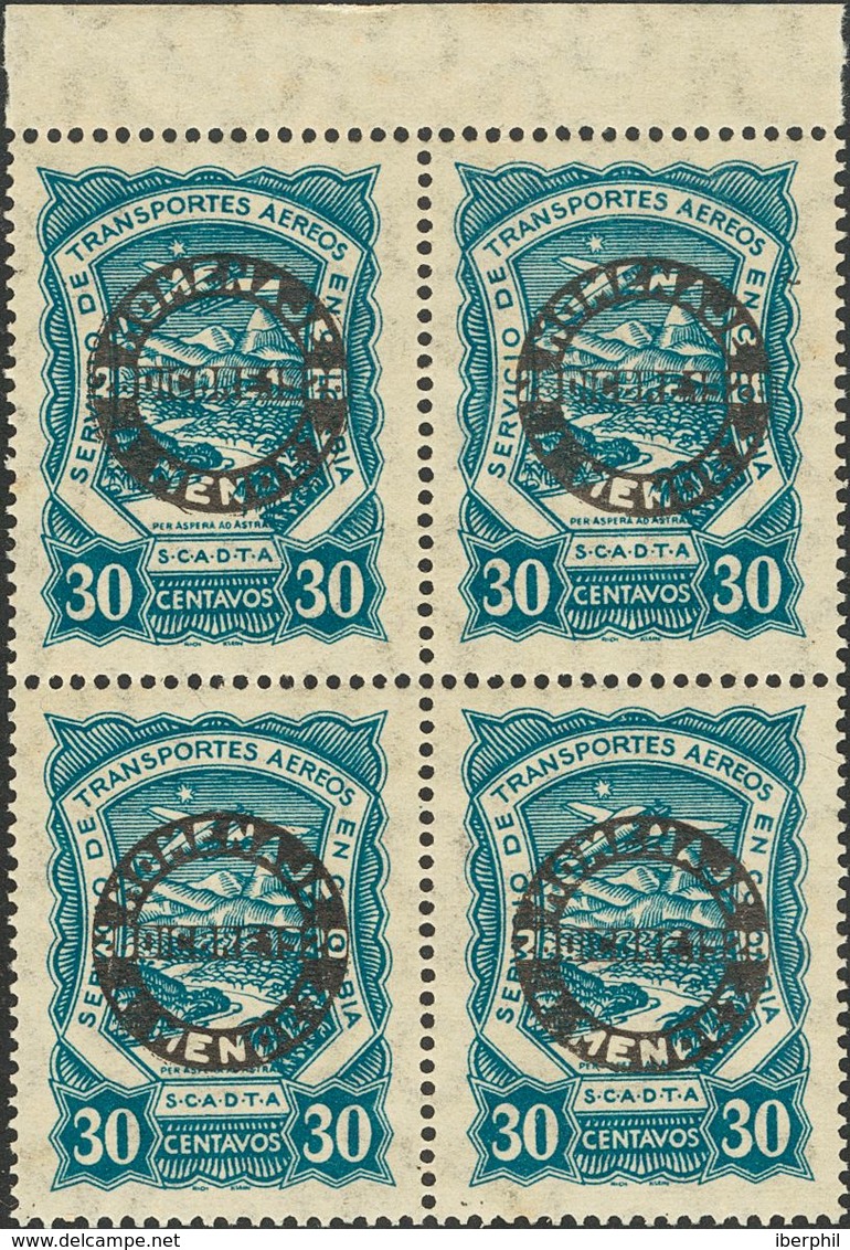 Colombia, Airmail. **Yv 58/59(4). 1928. Complete Sets, Block Of Four. VERY FINE (Scott C53 / 54)   Yvert 2014: +960 Euro - Colombie