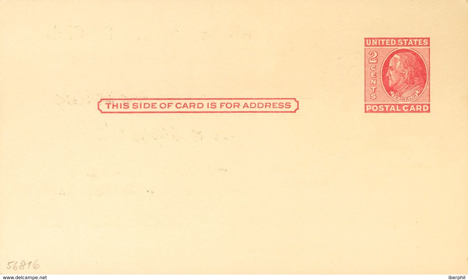 United States, Postal Stationery. (*)Yv . 1958. 2 Red Cts On Postal Stationery Card. On The Back Print MICKEY MOUSE TV C - Otros & Sin Clasificación