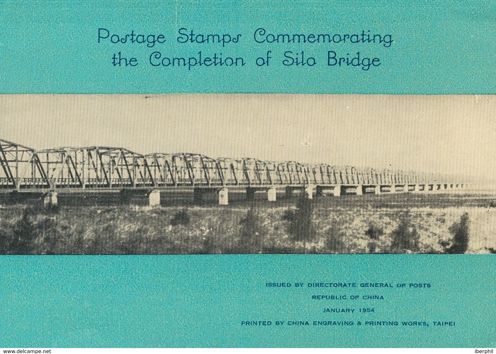 Formosa. **Yv 165/68. 1954. Complete Set Imperforated, United In Little Souvenir Sheet. Commemorative Booklet Of "Silo B - Andere & Zonder Classificatie