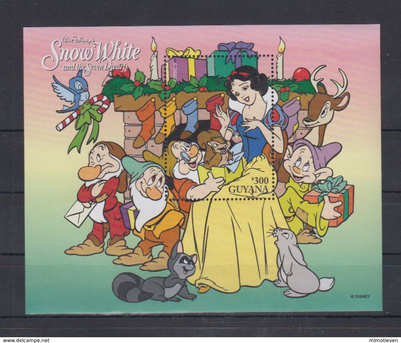 MWD-DSN202 MINT PF/MNH ¤ GUYANA 1996 BLOCK ¤ THE WORLD OF WALT DISNEY -- FRIENDS OF WALT DISNEY - Disney