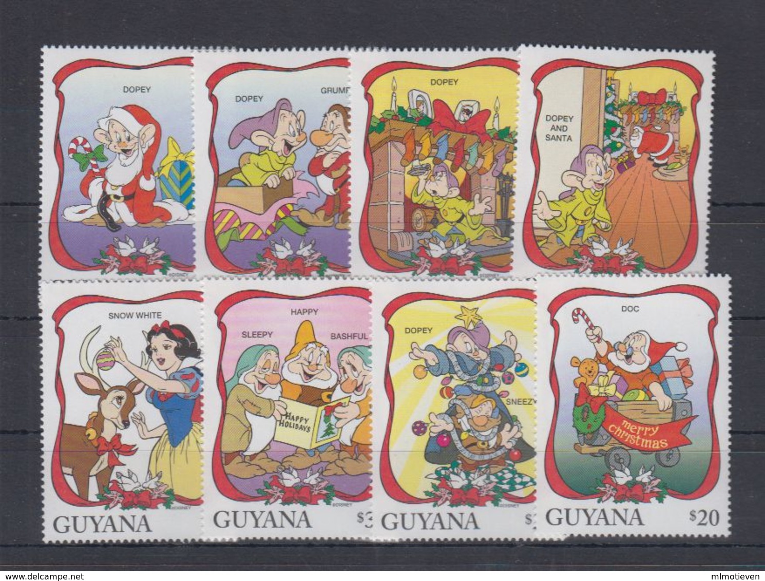 MWD-DSN201 MINT PF/MNH ¤ GUYANA 1996 8w In Serie ¤ THE WORLD OF WALT DISNEY -- FRIENDS OF WALT DISNEY - Disney