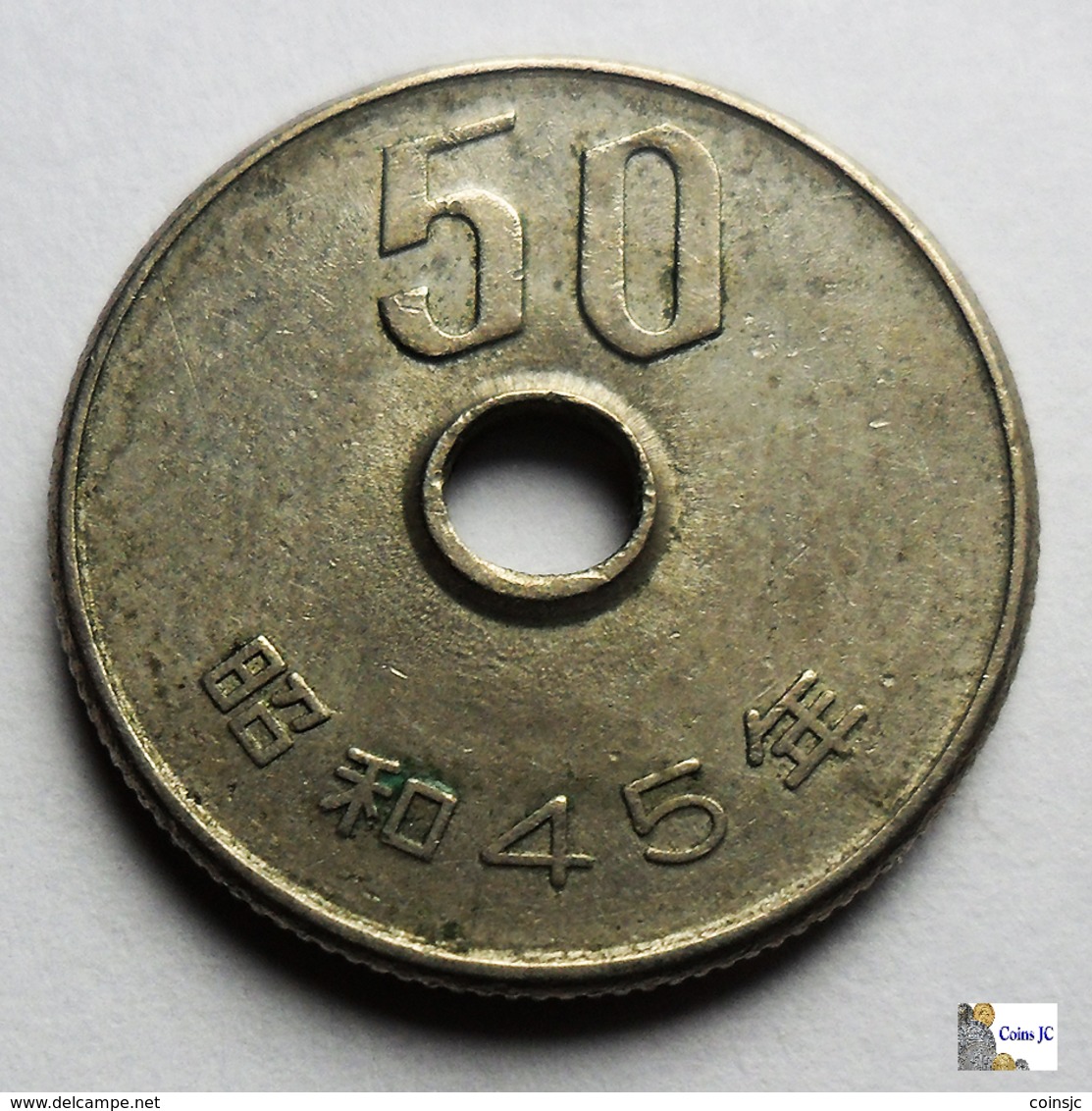 Japan - 50 Yen - 1970: Year 45 - Japón