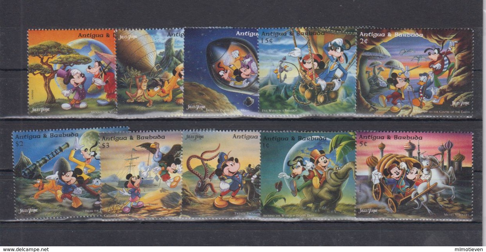 MWD-DSN004 MINT PF/MNH ¤ KOMPL. SET / BLOCK OR SHEET ¤ THE WORLD OF WALT DISNEY -- FRIENDS OF WALT DISNEY - Disney