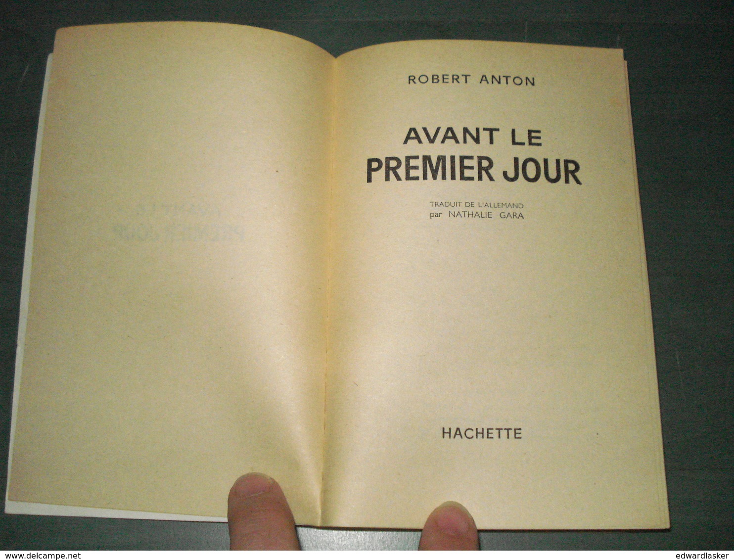Coll. LE RAYON FANTASTIQUE N°70 : Avant Le Premier Jour... //Robert ANTON - EO 1960 - Couv. Forest - Le Rayon Fantastique
