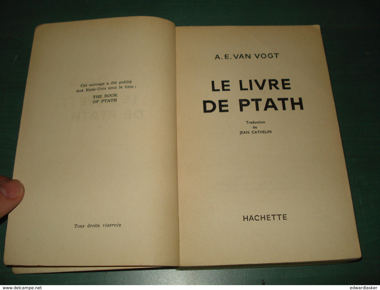 Coll. LE RAYON FANTASTIQUE N°87 : Le Livre De Ptath //A.E. Van Vogt - EO 1961 - Couv. Forest - Le Rayon Fantastique