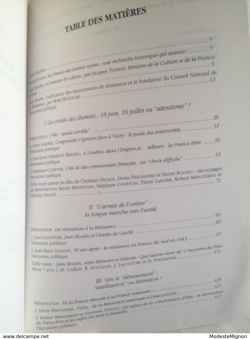 La Provence Et La France De Munich à La Libération 1938-1945. Les Rencontres De L'Histoire - Salon-de-Provence Mai 1993 - Histoire