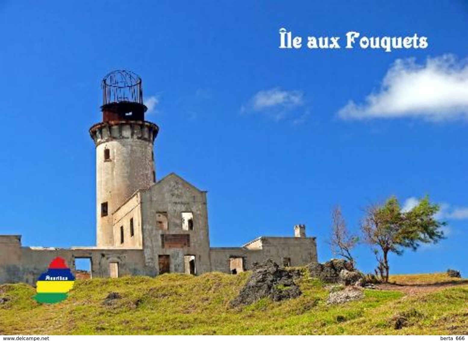 Mauritius Ile Aux Fouquets Lighthouse New Postcard Maurice - Lighthouses