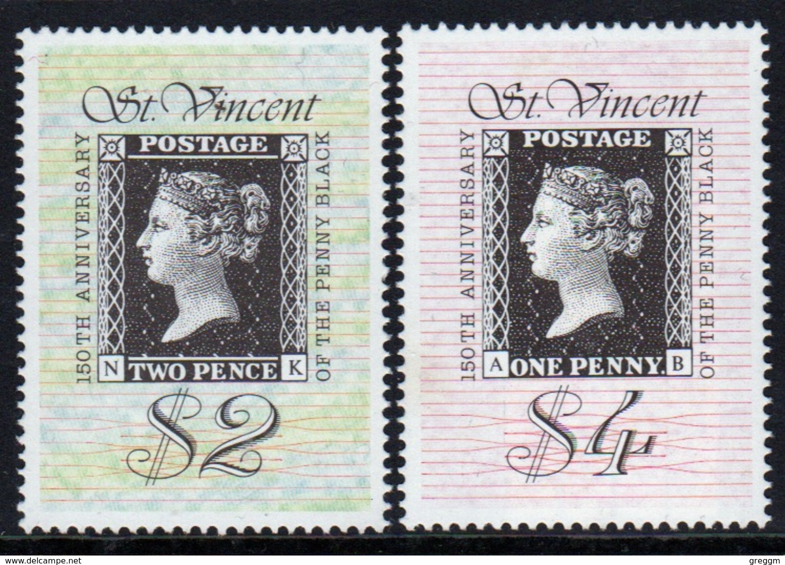 St.Vincent 1990 Set Of Stamps To Celebrate Anniversary Of The Penny Black. - St.Vincent (1979-...)