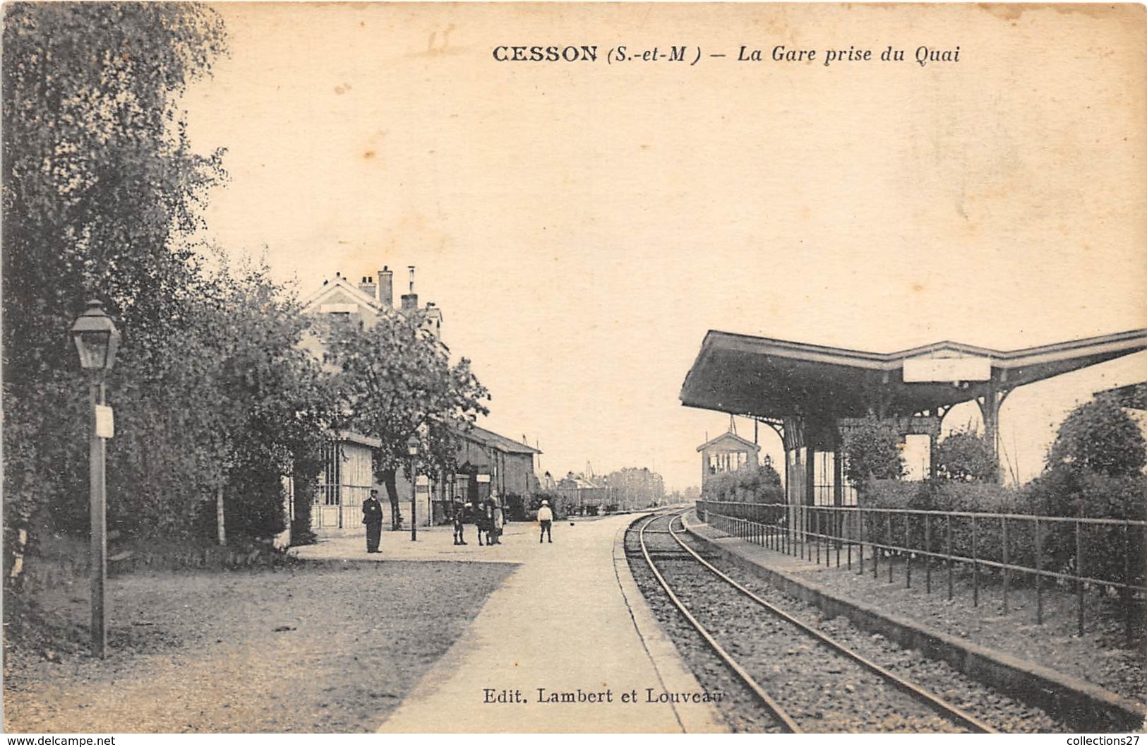 77-CESSON- LA GARE PRISE DU QUAI - Cesson