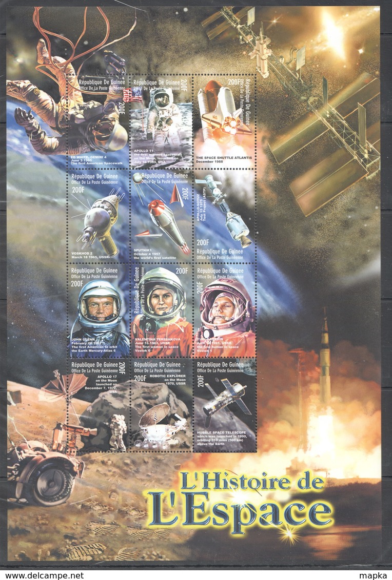 U466 DE GUINEE SPACE HISTORY OF SPACE 1SH MNH - Other & Unclassified