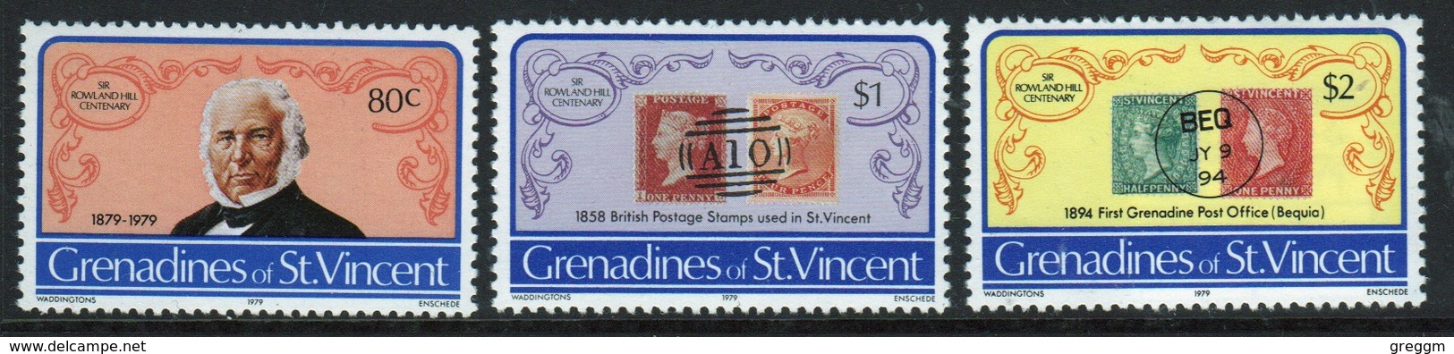 St.Vincent & Grenadines 1979 Set Of Stamps Commemorating Death Centenary Of Rowland Hill. - St.Vincent & Grenadines