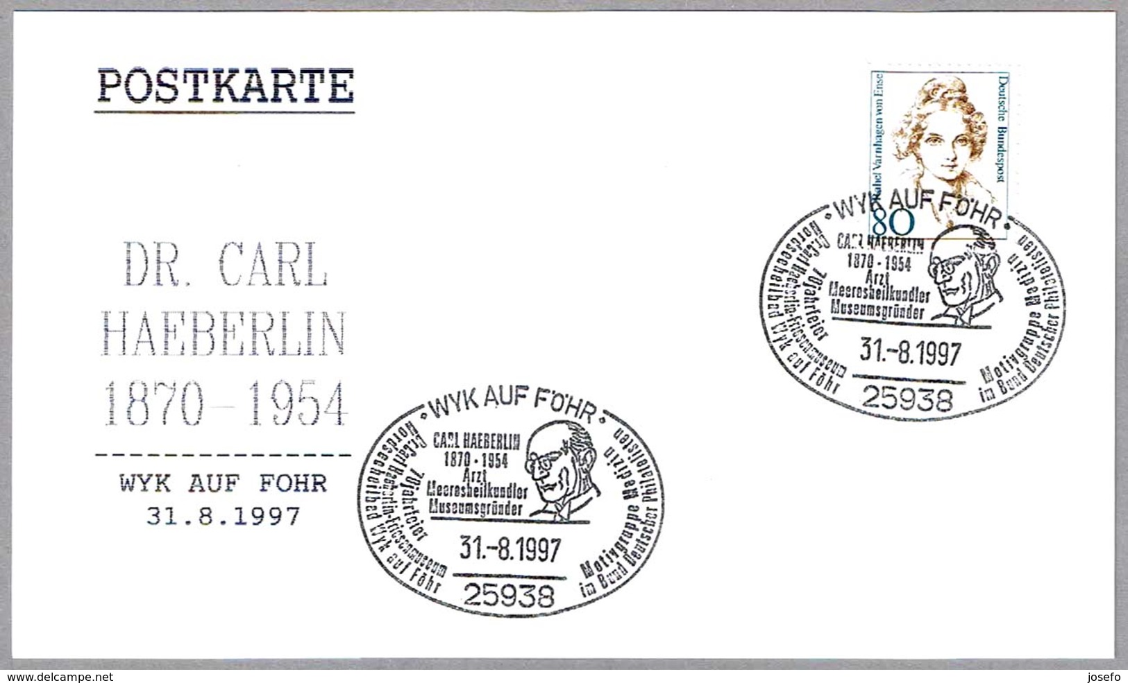 Dr. CARL HAEBERLIN. Wyk Auf Fohr 1997 - Medicina