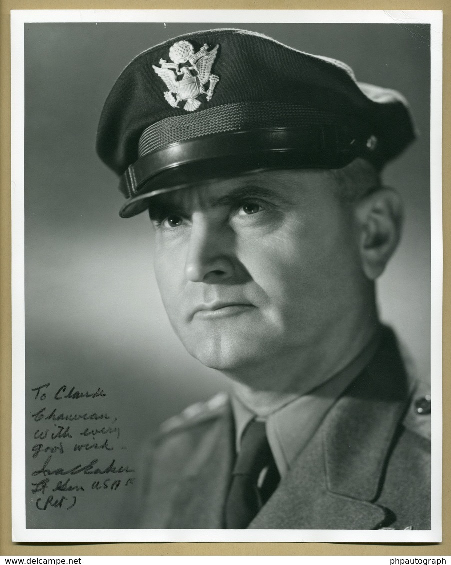 Ira C. Eaker (1896-1987) - US Air Force General - Hand Signed Photo - WWII - COA - Autres & Non Classés